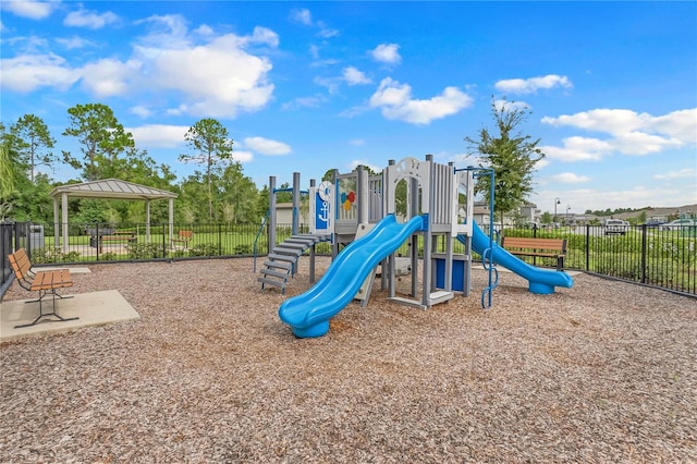 view of jungle gym