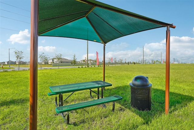 view of home's community featuring a yard