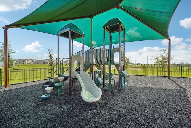 view of jungle gym