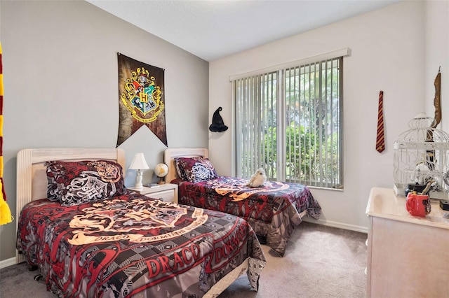 bedroom featuring carpet flooring