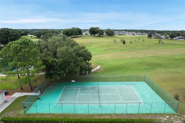 view of tennis court