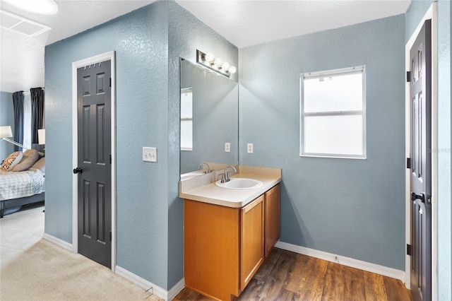 bathroom with vanity