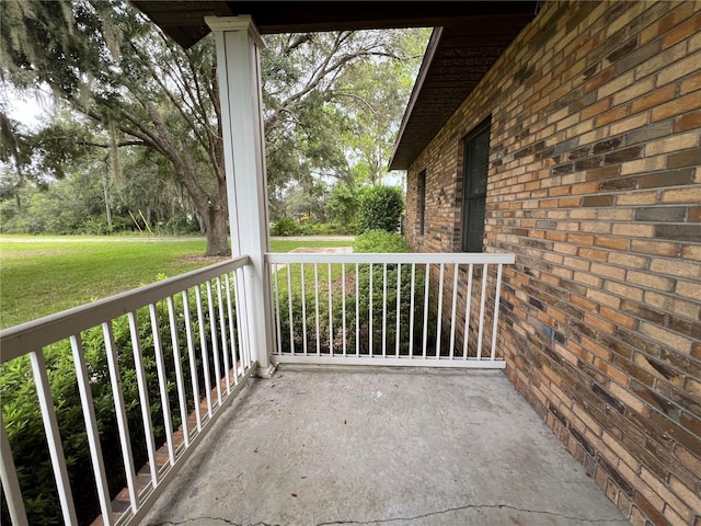 view of balcony