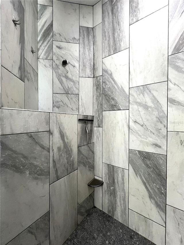 room details featuring tiled shower