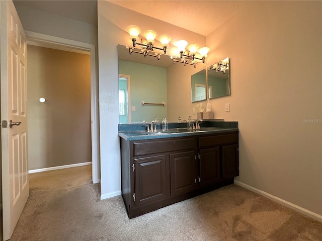 bathroom with vanity