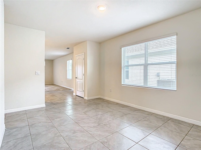 view of tiled empty room