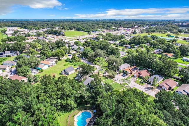 bird's eye view with a residential view