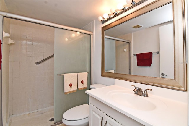 954 Courtyard Ln Unit 11, Orlando, FL 32825 - bathroom featuring toilet, a stall shower, and vanity