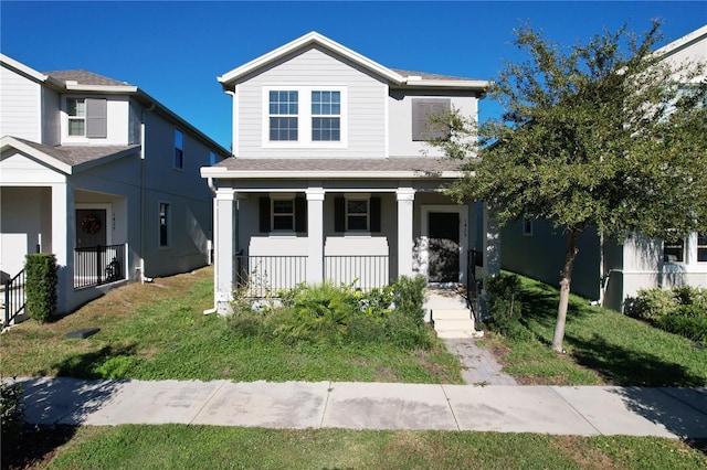 view of front of house featuring covered porch