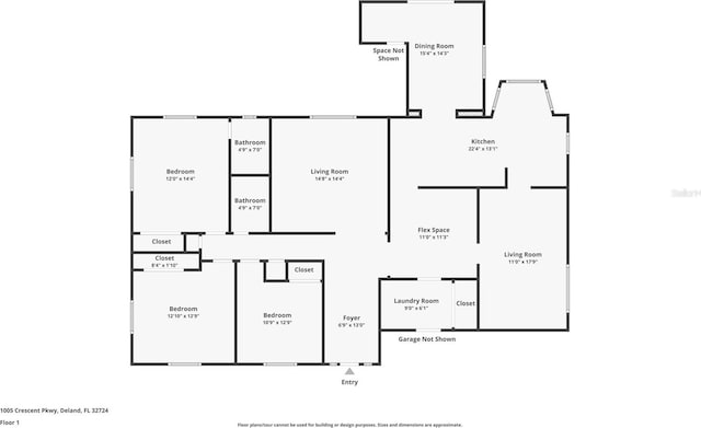 1005 Crescent Pkwy, Deland, FL 32724 - view of layout