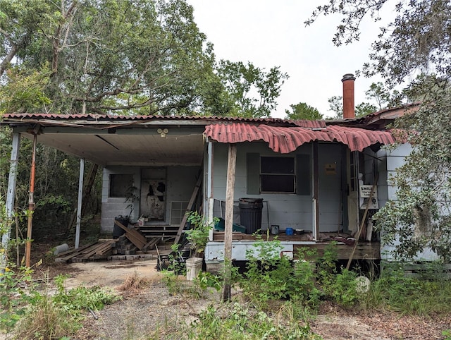 view of back of property