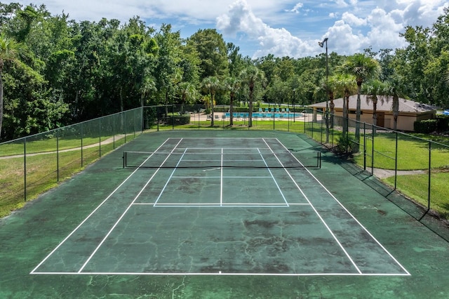 view of sport court