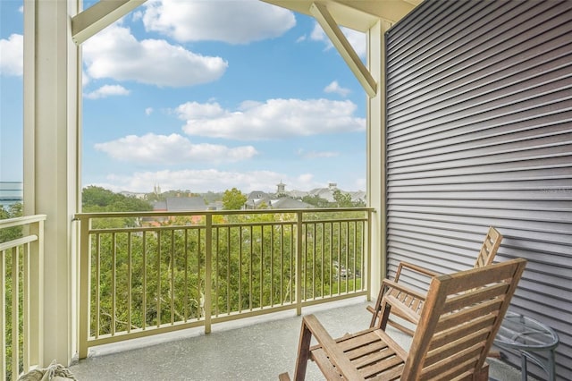 view of balcony