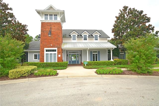 view of front of home featuring a porch