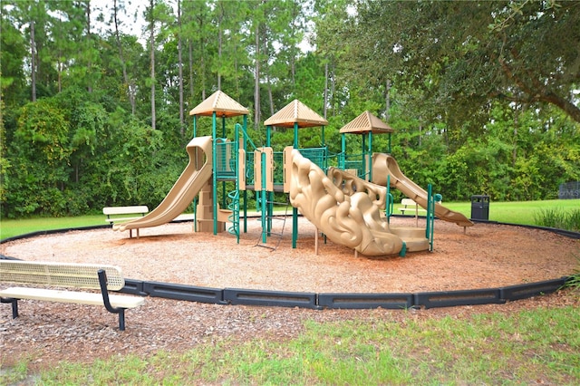 view of jungle gym