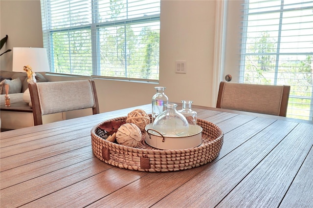 view of dining room