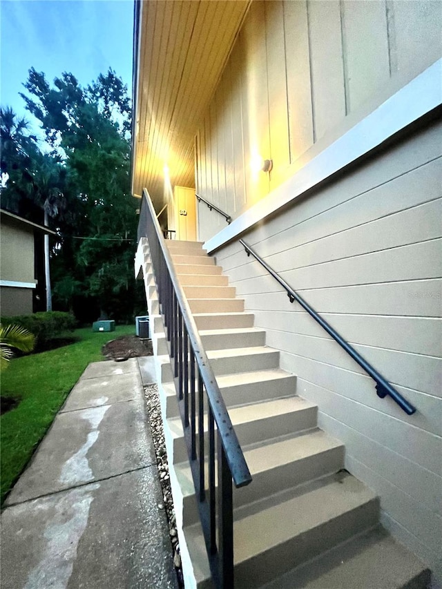 view of staircase