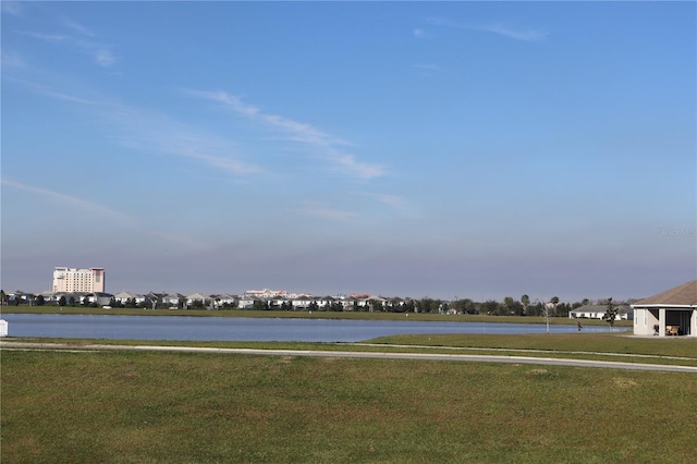 view of water feature