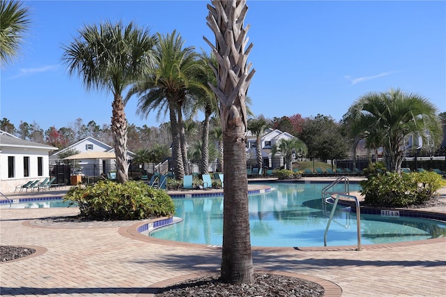 view of pool with a patio