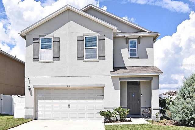 view of front of house featuring a garage