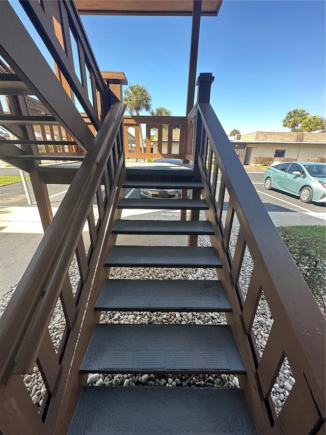 view of stairway