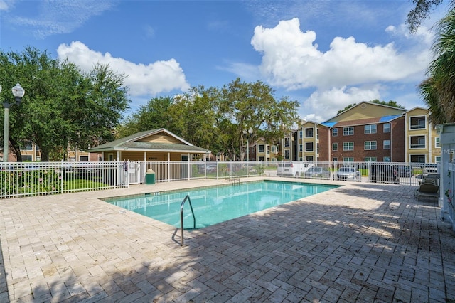 view of pool with a patio