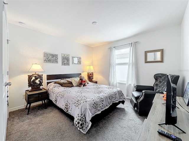 bedroom featuring carpet flooring