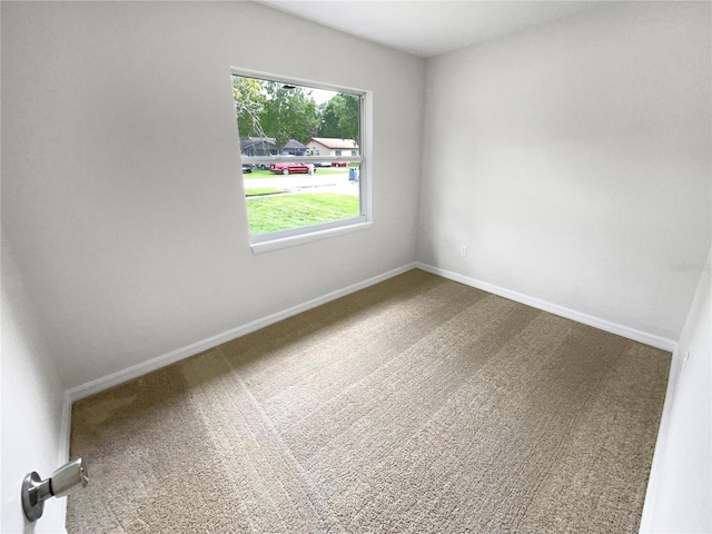 spare room featuring carpet