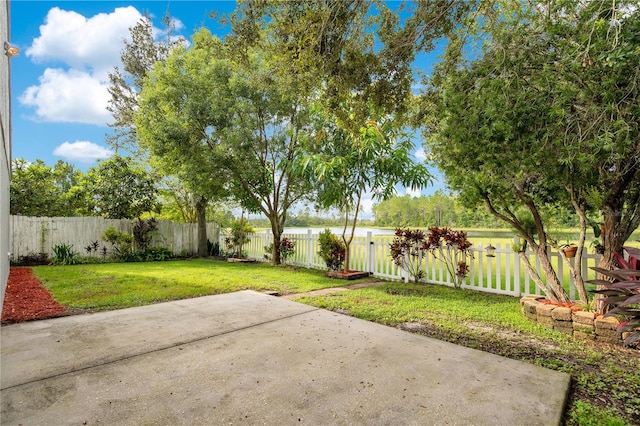 view of yard featuring a patio area