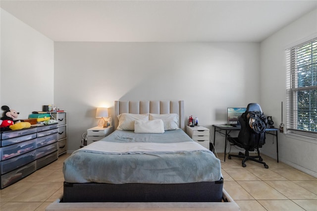 view of tiled bedroom