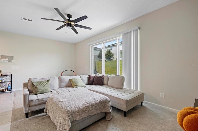 1820 Holden Ridge Ln, Clermont, FL 34715 - bedroom featuring visible vents, baseboards, and ceiling fan