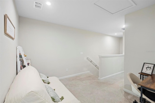 1820 Holden Ridge Ln, Clermont, FL 34715 - home office featuring recessed lighting, carpet, visible vents, and baseboards