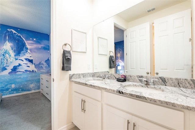 bathroom with vanity