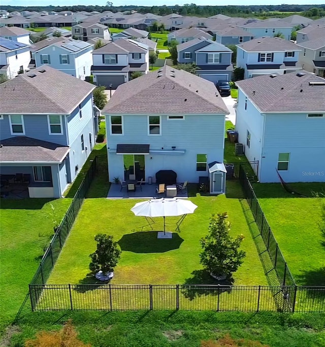 birds eye view of property