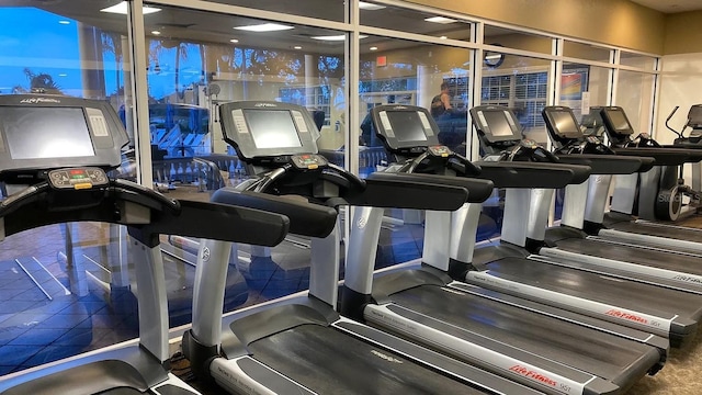 view of exercise room