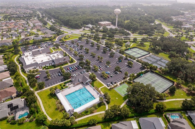 birds eye view of property