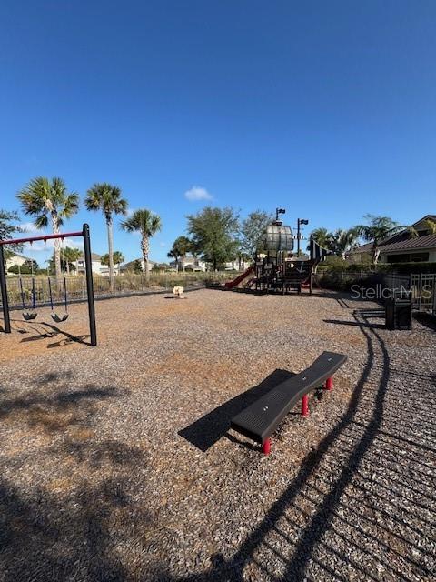 exterior space with a playground