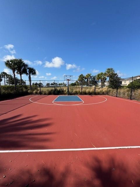 view of basketball court