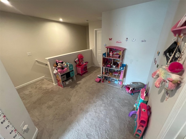 playroom featuring carpet floors