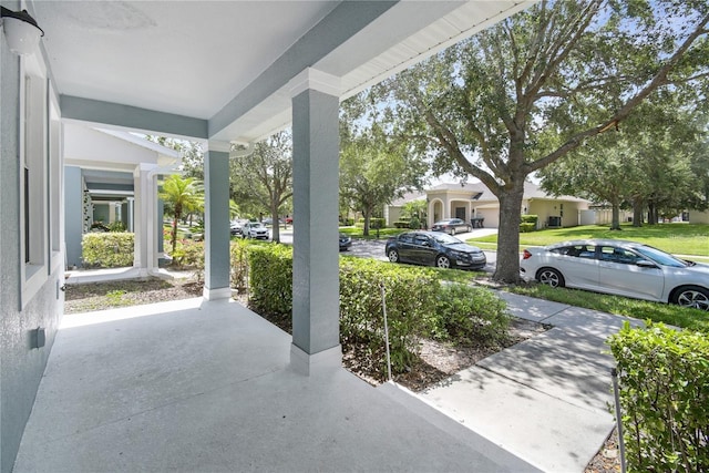 view of patio / terrace featuring covered porch