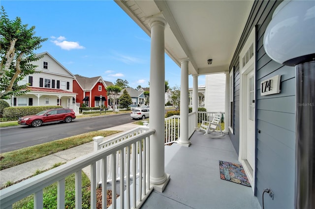 balcony with a porch