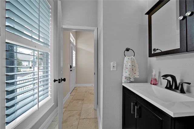 bathroom with vanity