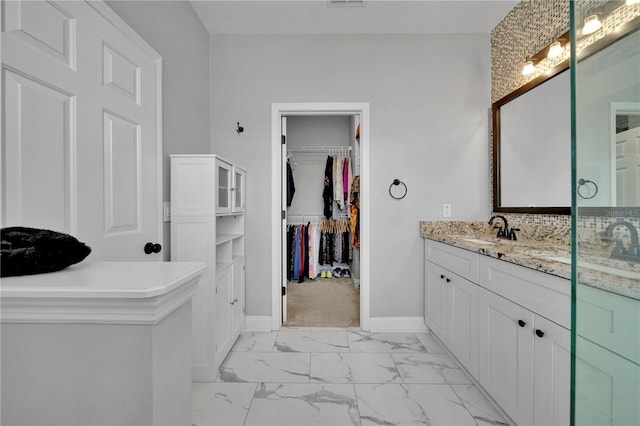 bathroom featuring vanity