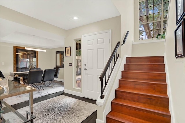 interior space featuring hardwood / wood-style flooring