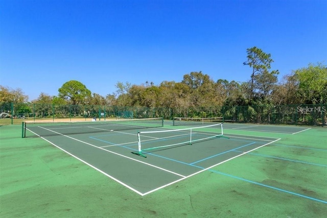 view of sport court