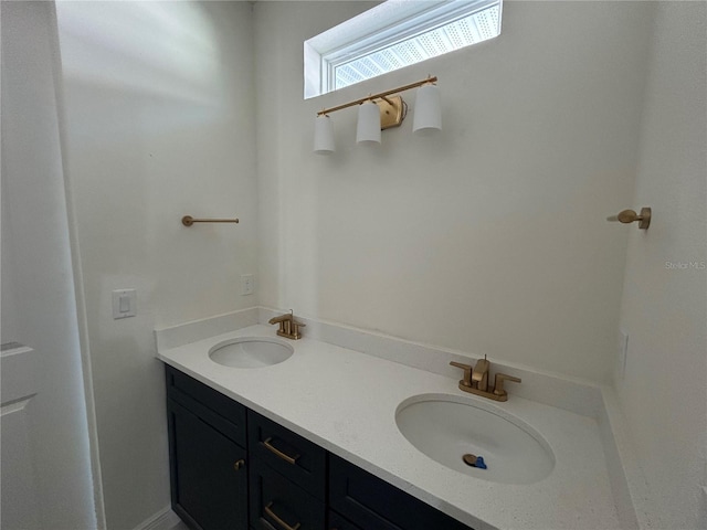 bathroom with vanity