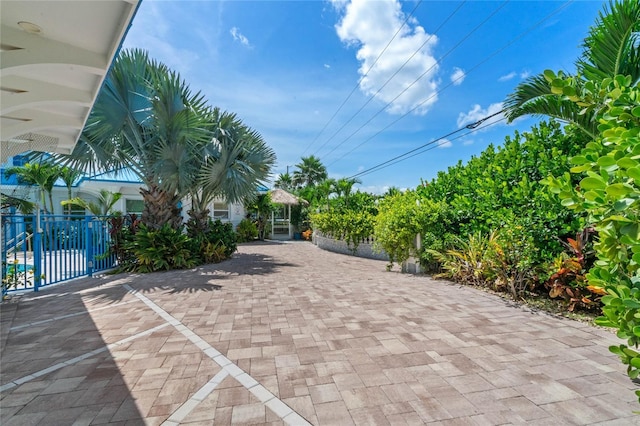 exterior space with fence