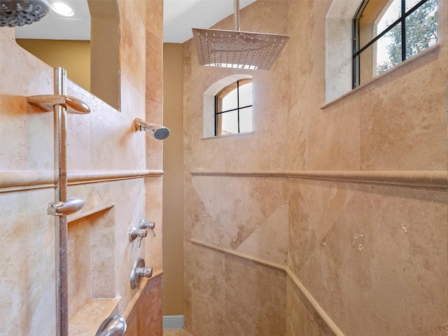 full bath with walk in shower
