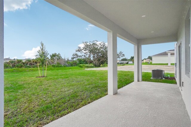 view of patio / terrace featuring cooling unit