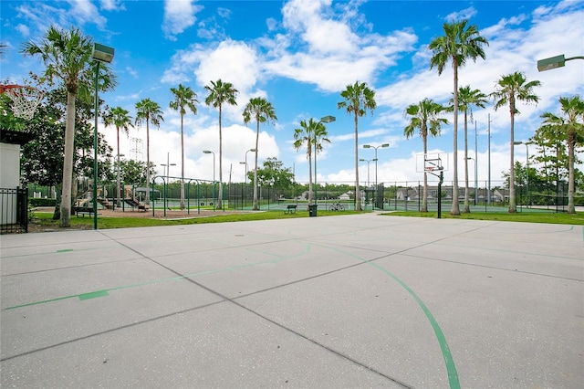 view of sport court